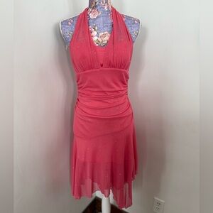 Taboo Pink Halter Dress